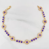 Pulso Tennis Halo Circulo 10.6 g / 19 cm / 7.96 mm Oro Amarillo 18K