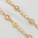Pulso Tennis Halo 10 g / 20 cm / 6.4 mm Oro Amarillo 18K