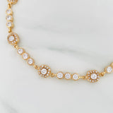 Pulso Tennis Halo 10 g / 20 cm / 6.4 mm Oro Amarillo 18K