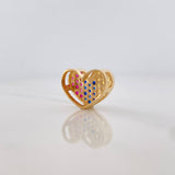 Herraje Corazon 1.9 g / 1.05 cm Oro Amarillo 18K