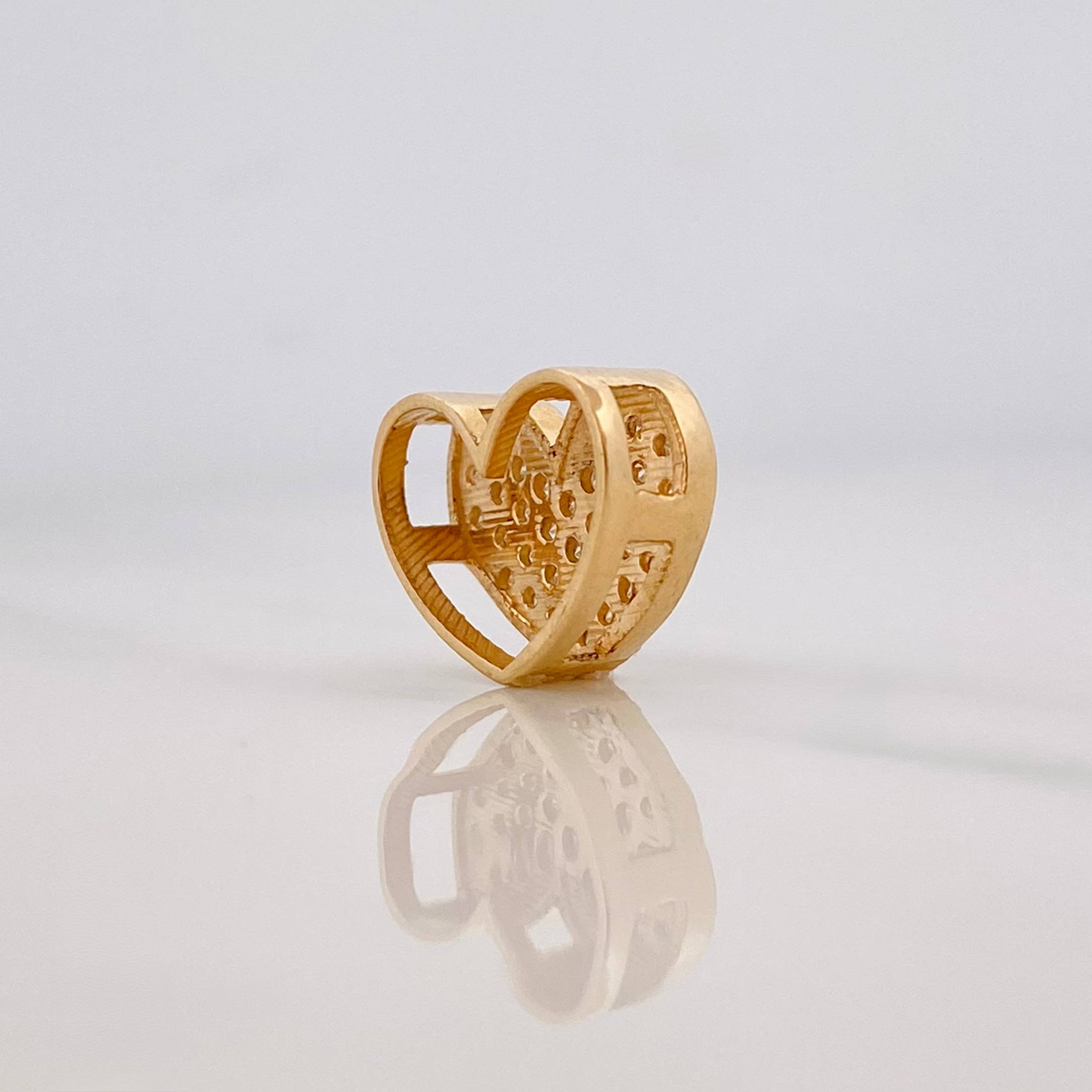 Herraje Corazon 1.1 g / 1 cm Oro Amarillo 18K
