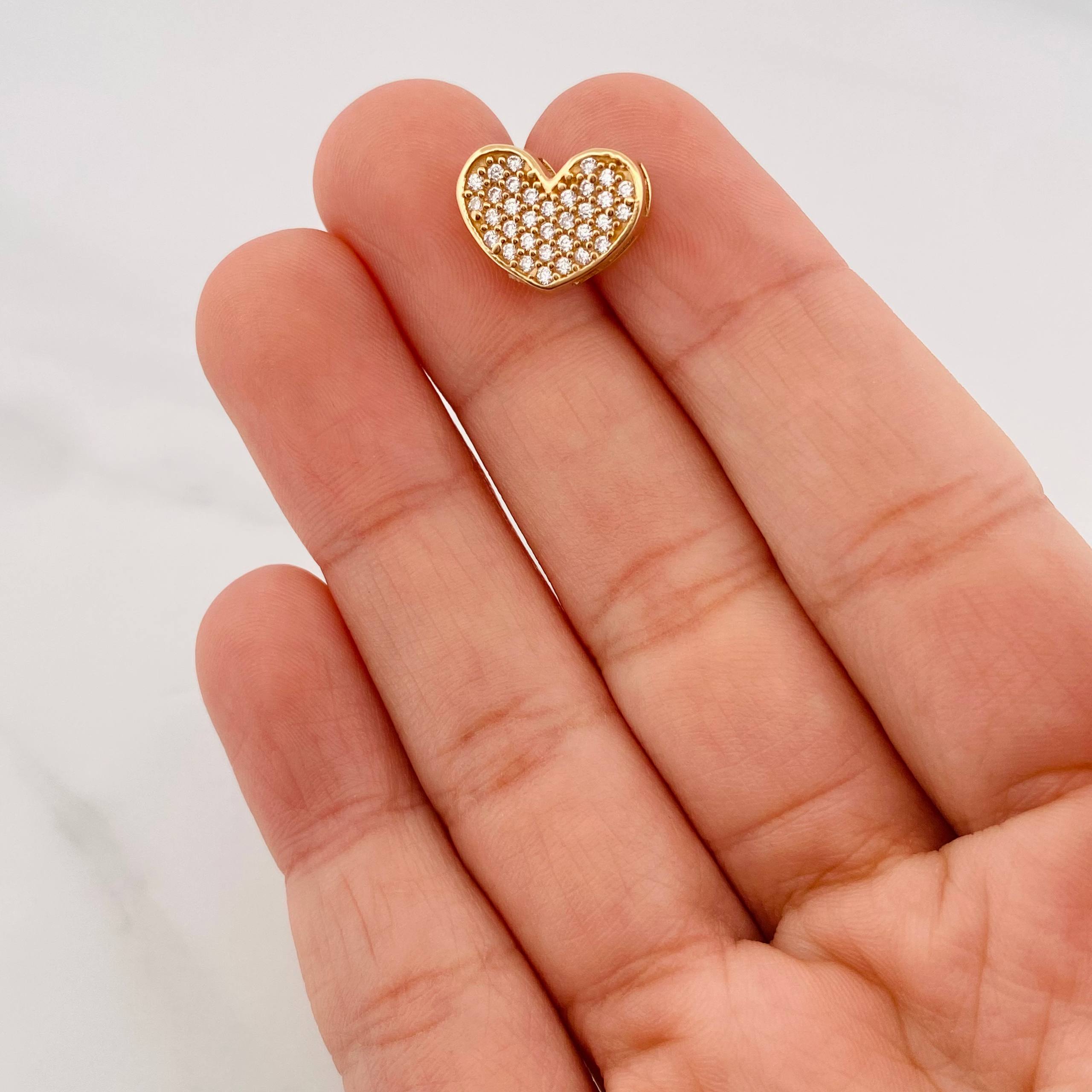 Herraje Corazón 1 g / 1.1 cm Oro Amarillo 18K