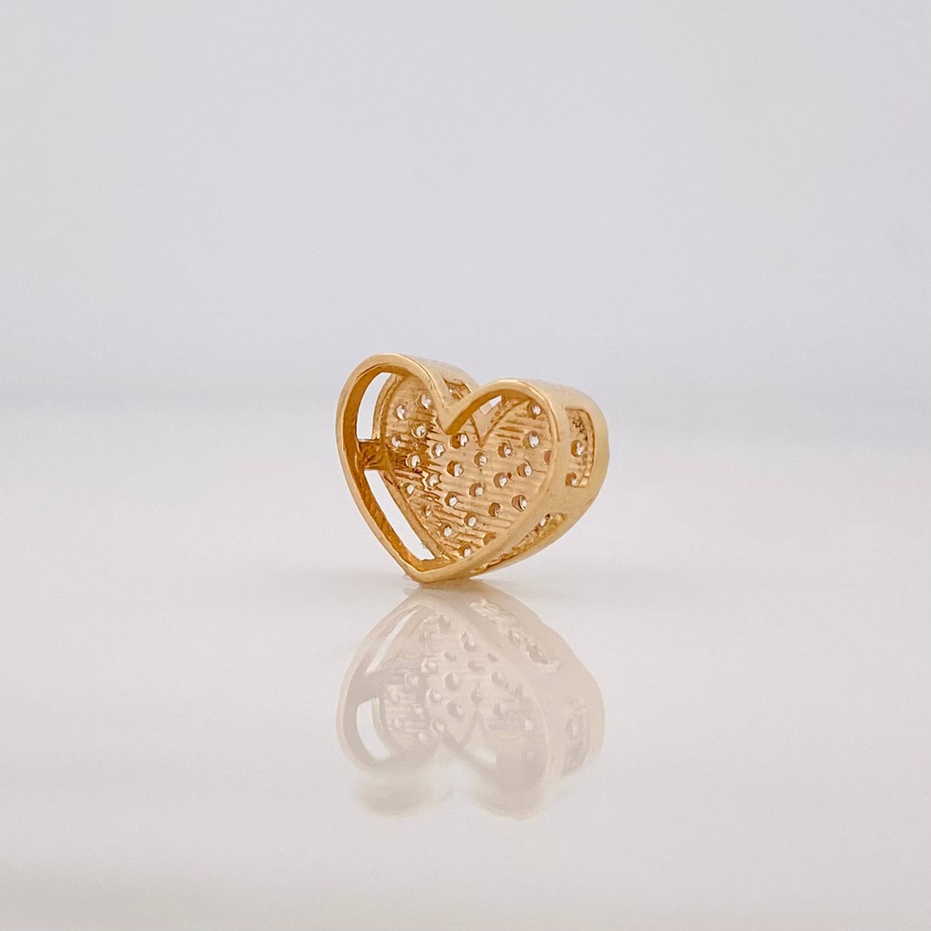 Herraje Corazón 1.15 g / 1.1 cm Oro Amarillo 18K