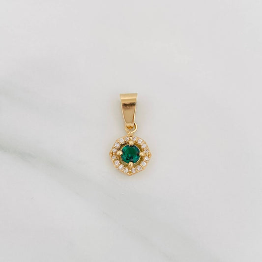 Dije Halo Circulo 1.2 g / 1.8 cm Oro Amarillo 18K