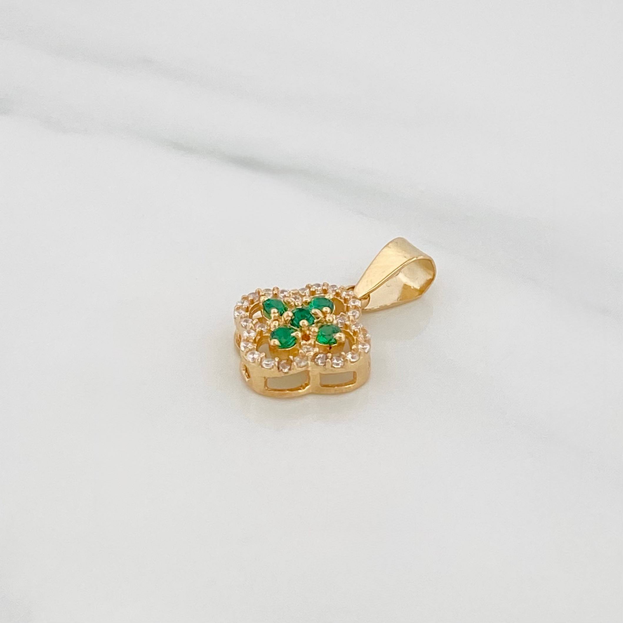 Dije Trebol 1.65 g / 2 cm Oro Amarillo 18K