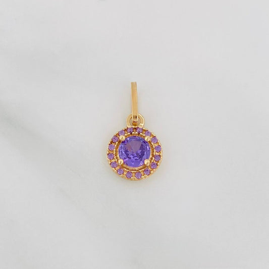 Dije Halo Circulo 1.15 g / 1.6 cm Oro Amarillo 18K