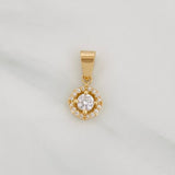 Dije Halo Circulo 1.2 g / 1.05 cm Oro Amarillo 18K