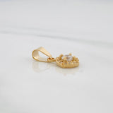 Dije Halo Circulo 1.2 g / 1.7 cm Oro Amarillo 18K