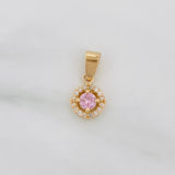 Dije Halo Circulo 1.2 g / 1.7 cm Oro Amarillo 18K