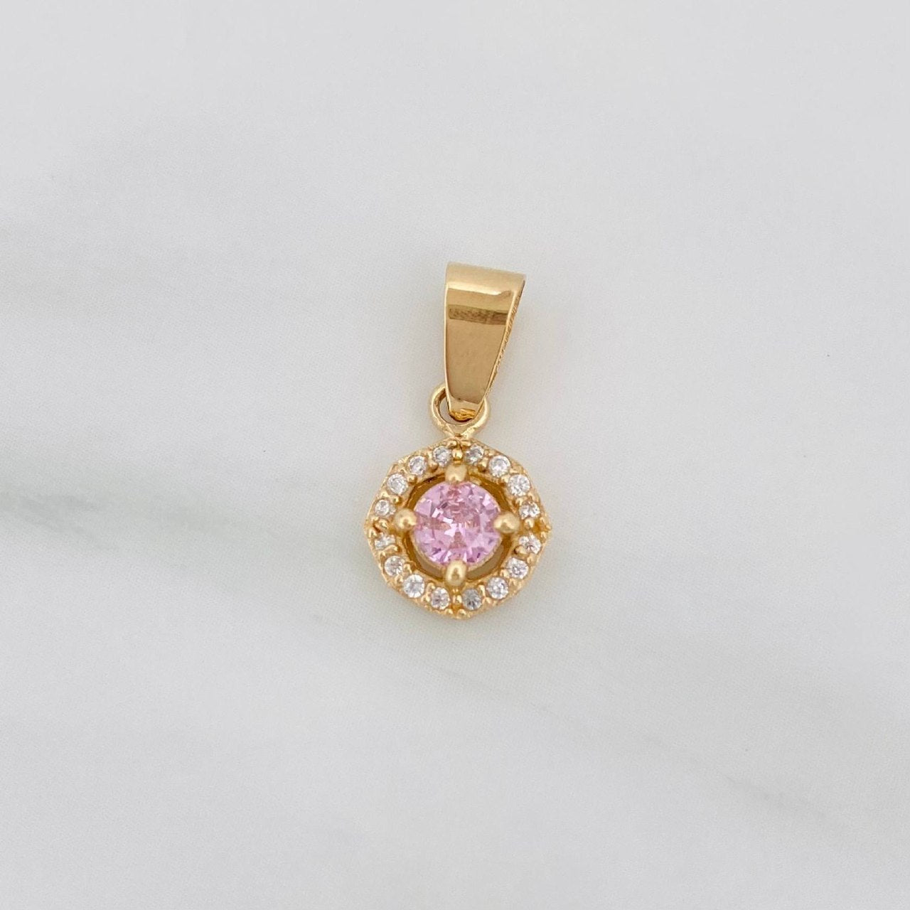 Dije Halo Circulo 1.15 g / 1.05 cm Oro Amarillo 18K