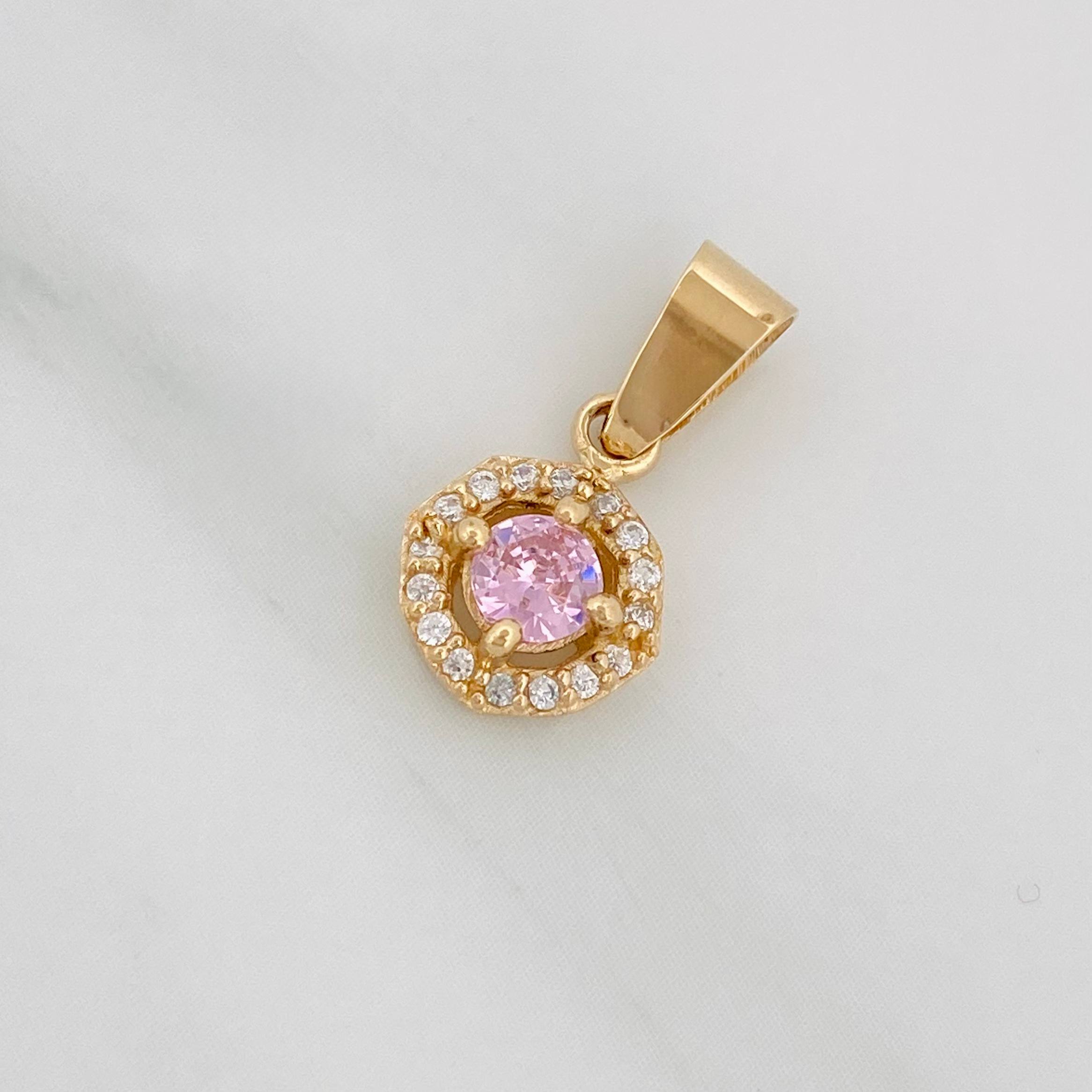 Dije Halo Circulo 1.15 g / 1.05 cm Oro Amarillo 18K