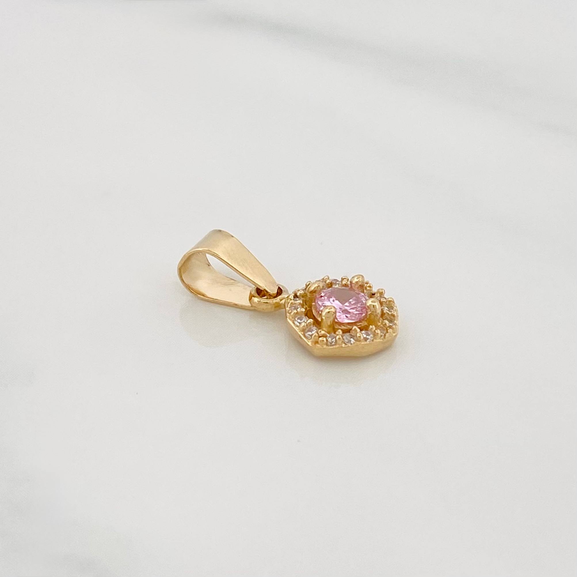 Dije Halo Circulo 1.15 g / 1.05 cm Oro Amarillo 18K