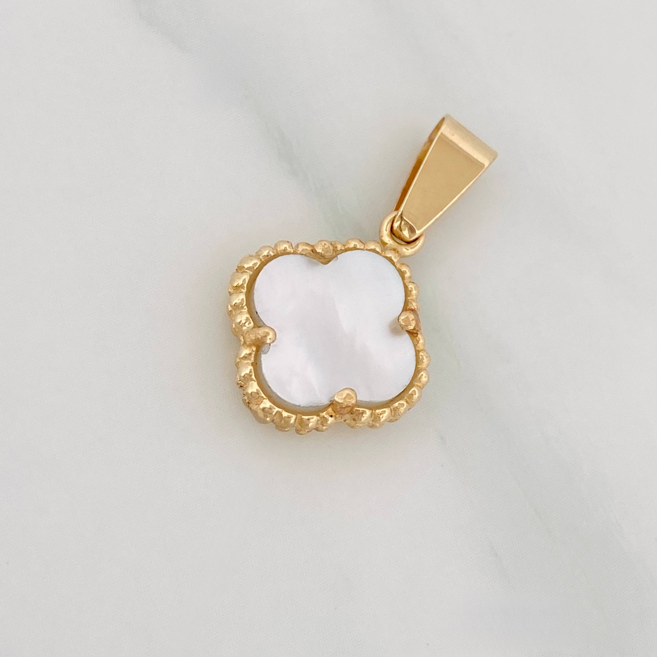 Dije Trebol 1.7 g / 2.1 cm Oro Amarillo 18K