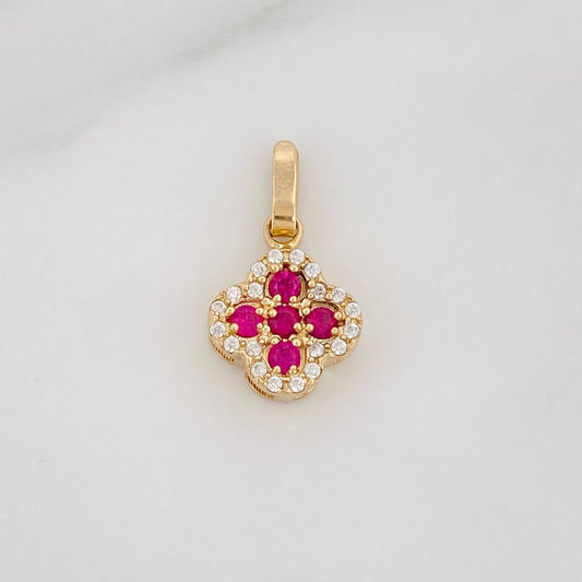 Dije Trebol 1.15 g / 1.8 cm Oro Amarillo 18K
