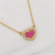 Cadena Militar Diamantada Corazon 7.2 g / 43 cm / 1.65 mm Oro Amarillo 18K