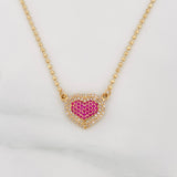 Cadena Militar Diamantada Corazon 7.2 g / 43 cm / 1.65 mm Oro Amarillo 18K