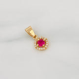 Dije Halo Circulo 1.15 g / 1.05 cm Oro Amarillo 18K