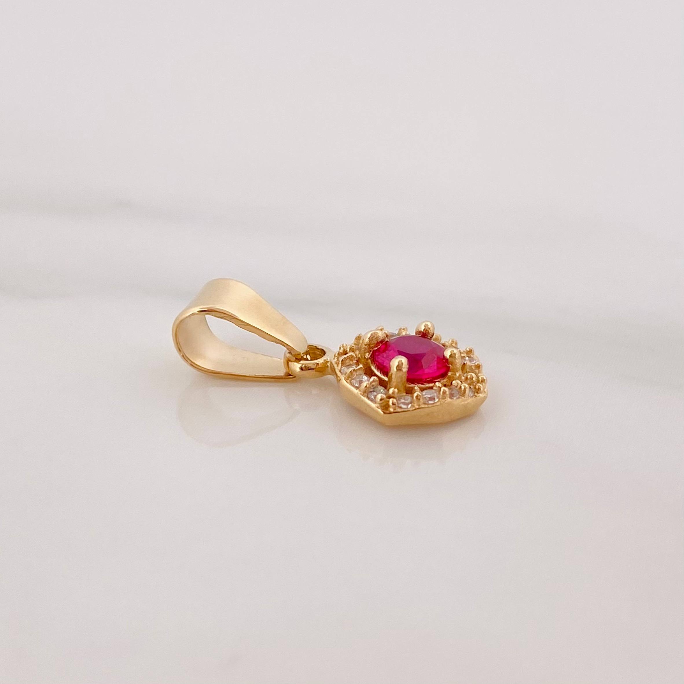 Dije Halo Circulo 1.15 g / 1.05 cm Oro Amarillo 18K