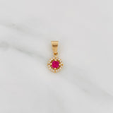 Dije Halo Circulo 1.15 g / 1.05 cm Oro Amarillo 18K