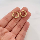 Candongas Mati 1.85 g / 1.7 cm Oro Amarillo 18K