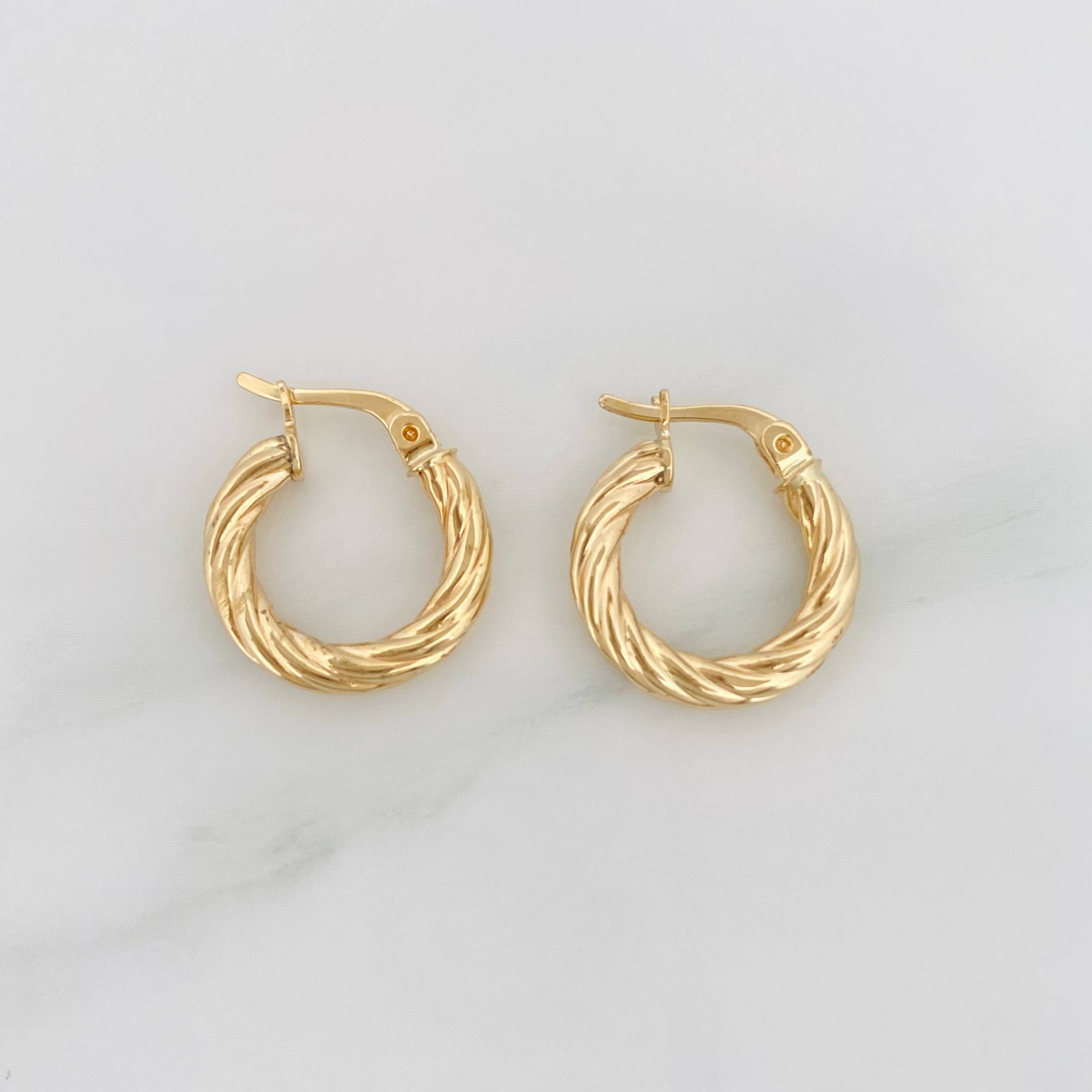 Candongas Mati 1.85 g / 1.7 cm Oro Amarillo 18K
