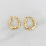 Candongas Mati 1.85 g / 1.7 cm Oro Amarillo 18K