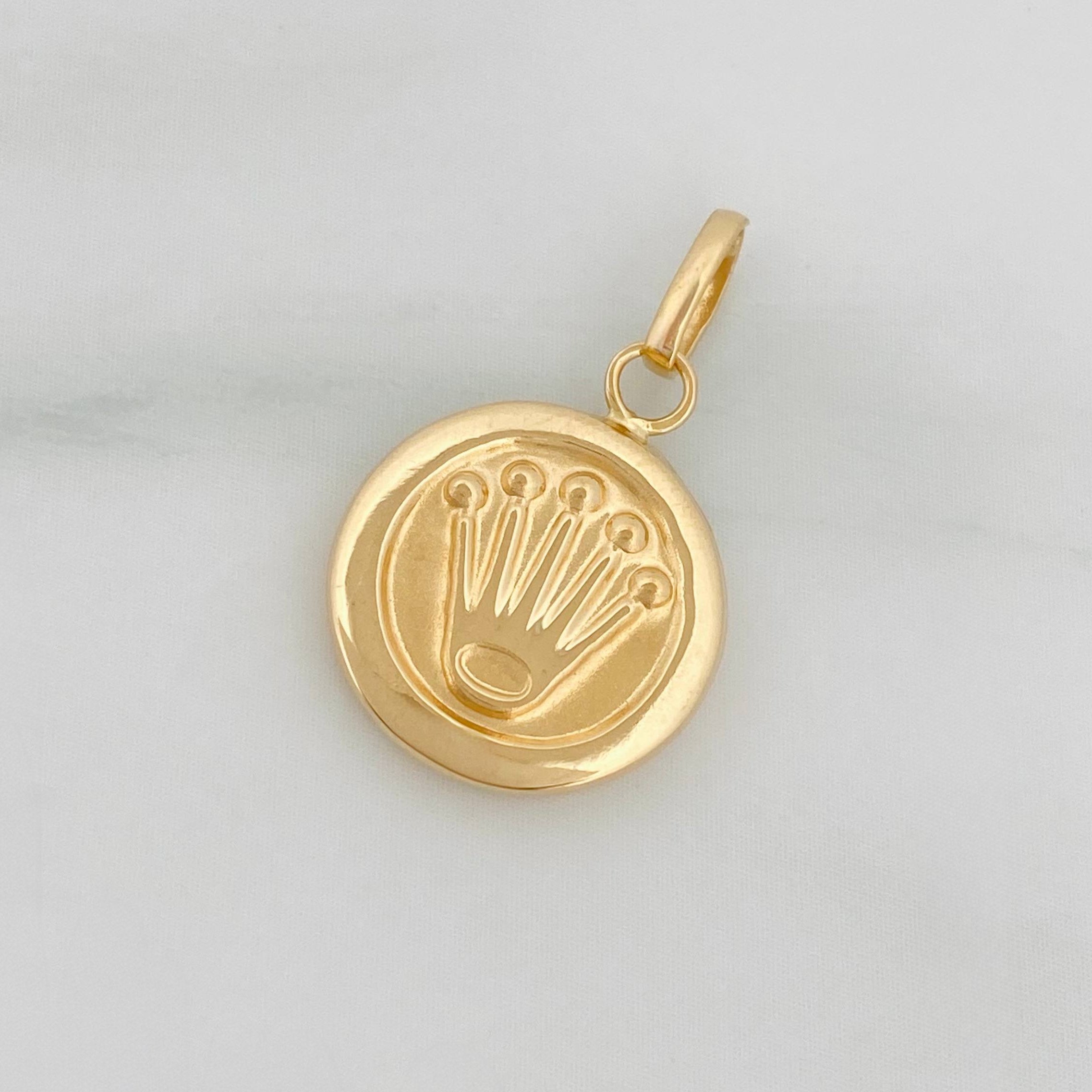 Dije Corona 0.9 g / 2.1 cm Oro Amarillo 18K