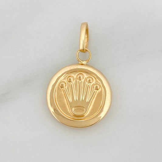 Dije Corona 0.9 g / 2.1 cm Oro Amarillo 18K