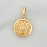 Dije Corona 0.9 g / 2.1 cm Oro Amarillo 18K