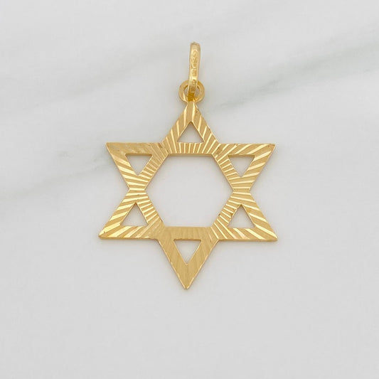 Dije Estrella De David 2 g / 3.3 cm Oro Amarillo 18K