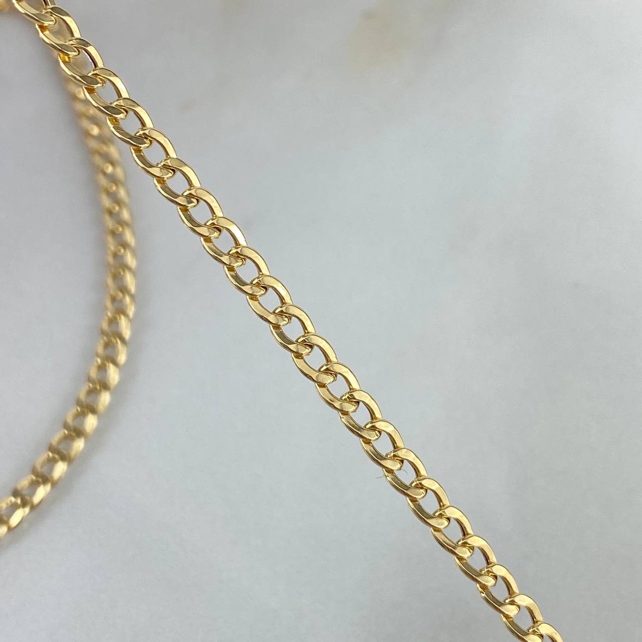 Cadena Cubana 4.15gr / 50cm / 3.2mm Oro Amarillo +1