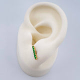 Topos Linea Esmeralda 1.1gr / Oro Amarillo 18K &