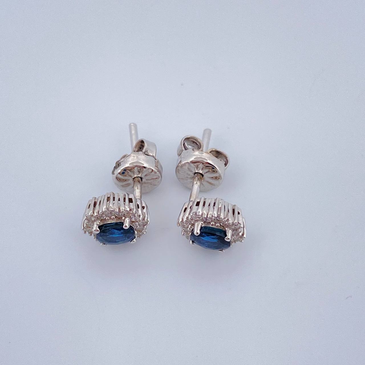 Topos Halo Zafiro 2gr / Oro Blanco 18K &