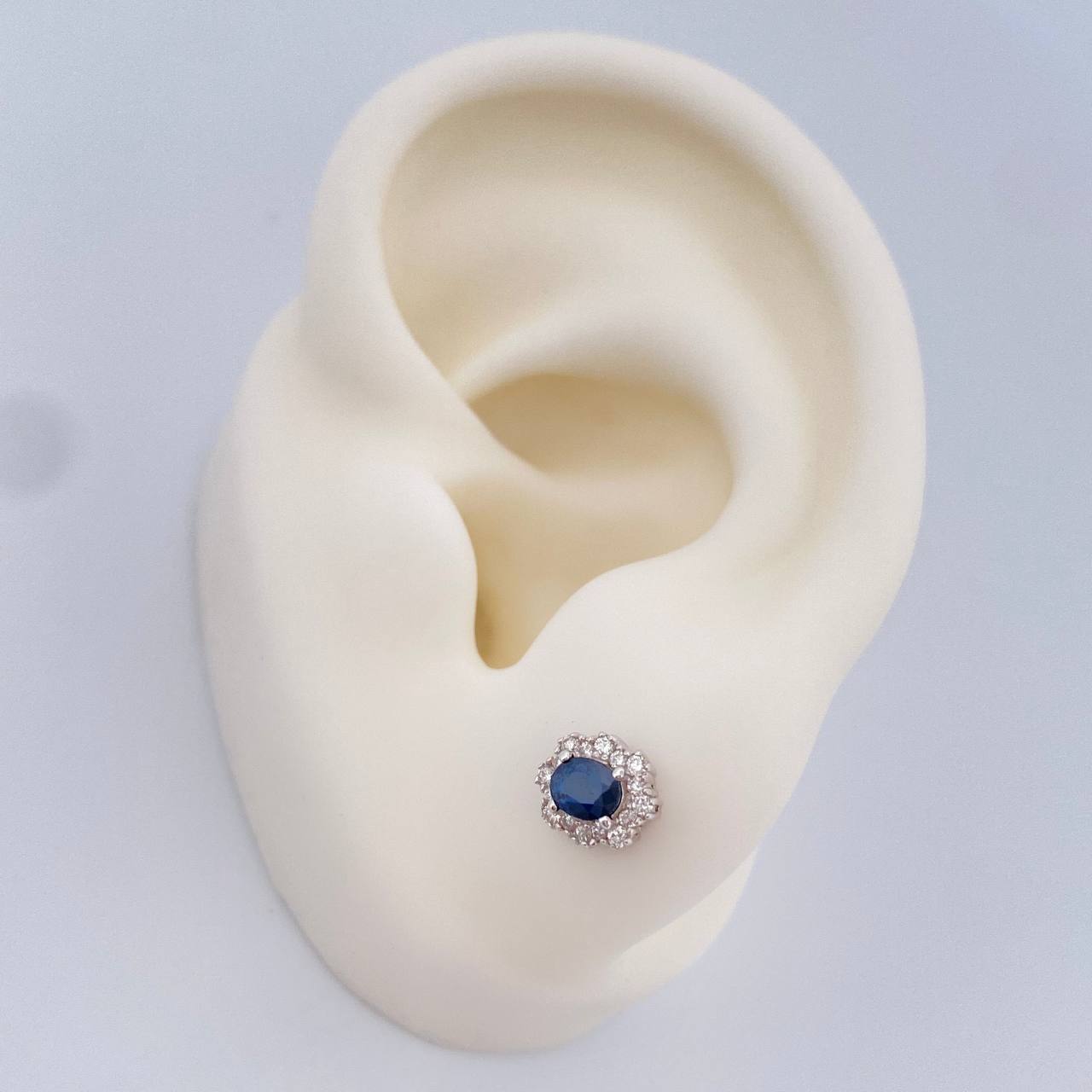 Topos Halo Zafiro 2gr / Oro Blanco 18K &