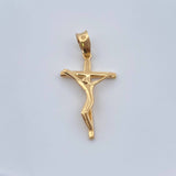 Dije Cruz Cristo 1.3gr / 2.8cm-Oro Amarillo 18K &
