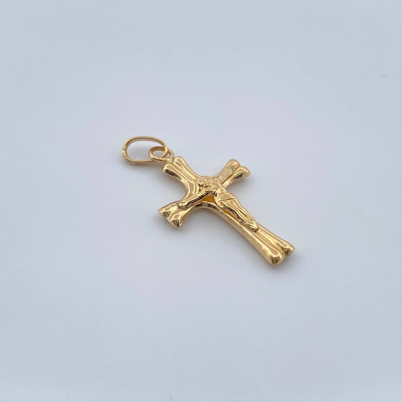 Dije Cruz Cristo 0.5gr / 2.4cm-Oro Amarillo 18K &