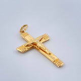 Dije Cruz Cristo 1.55gr / 4cm-Oro Amarillo 18K &