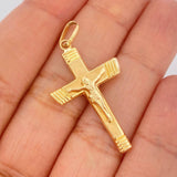 Dije Cruz Cristo 1.55gr / 4cm-Oro Amarillo 18K &