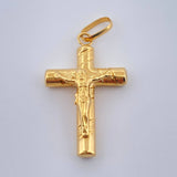 Dije Cruz Cristo 1.45gr / 3.1cm-Oro Amarillo 18K &