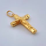 Dije Cruz Cristo 1.45gr / 3.1cm-Oro Amarillo 18K &