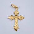 Dije Cruz Cristo 0.85gr / 2.9cm-Oro Amarillo 18K &