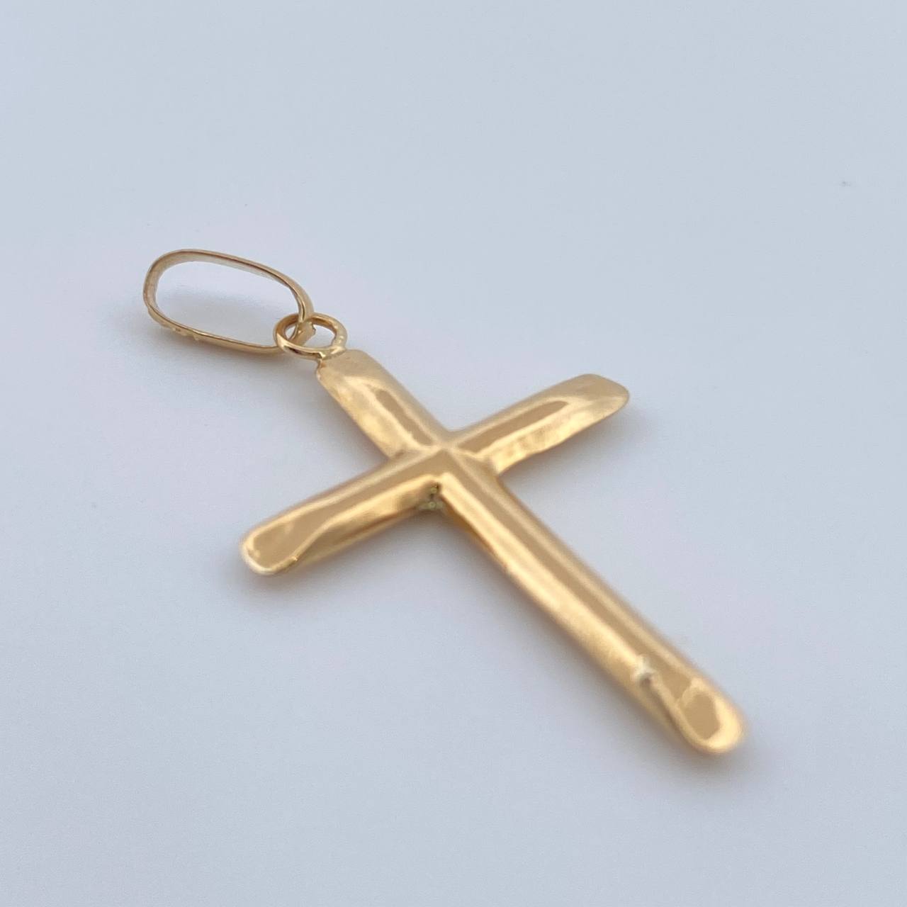 Dije Cruz 0.8gr / 3.3cm-Oro Amarillo 18K &