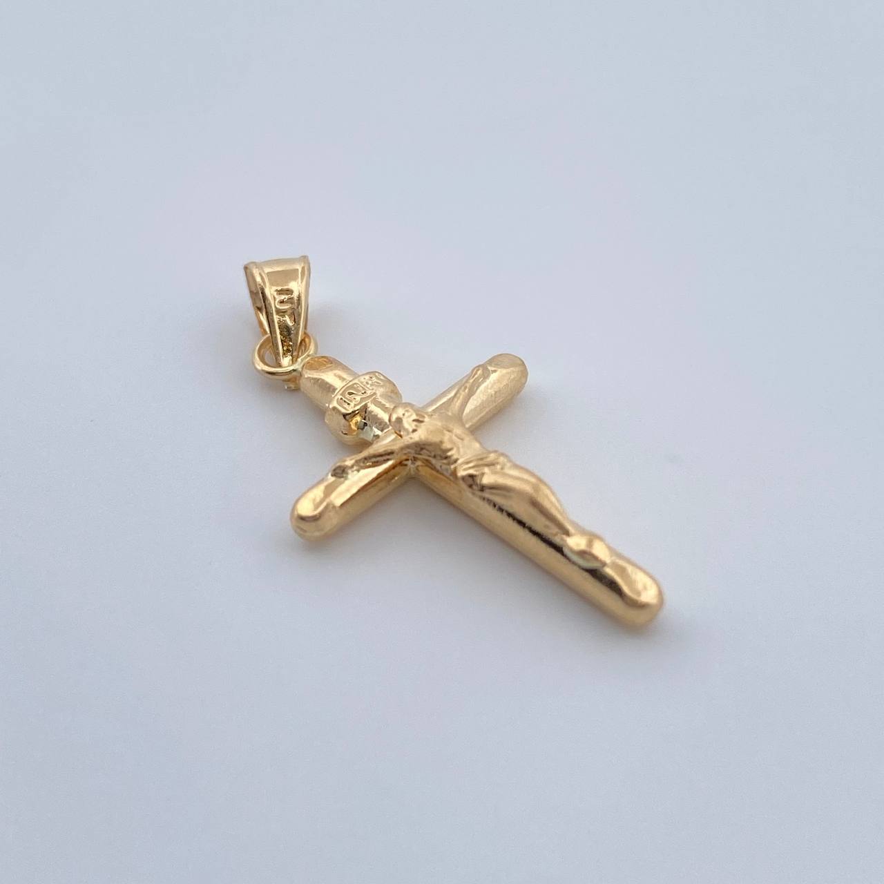 Dije Cruz Cristo 0.7gr / 2.7cm-Oro Amarillo 18K &