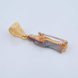 Dije Santa Muerte 2.45gr / 3cm / Tres Oros 18K &