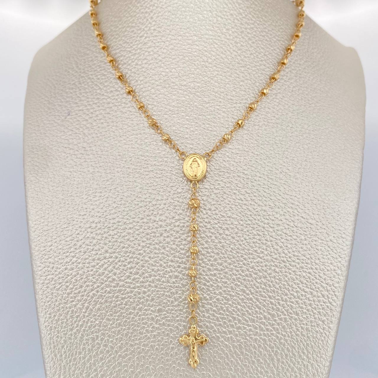 Rosario Virgen Milagrosa 5.75gr / 47cm / 3mm-2mm Oro Amarillo 18K &