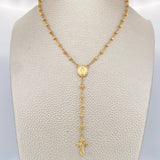 Rosario Virgen Milagrosa 5.75gr / 47cm / 3mm-2mm Oro Amarillo 18K &