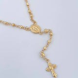 Rosario Virgen Milagrosa 5.75gr / 47cm / 3mm-2mm Oro Amarillo 18K &