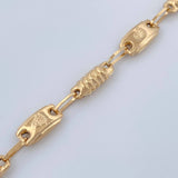 Pulso Rustico Corona 3.3gr / 20.5cm / 4mm Oro Amarillo 18K &