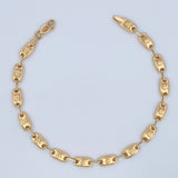 Pulso Rustico Corona 3.95gr / 21cm / 4mm Oro Amarillo 18K &