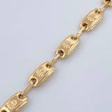 Pulso Rustico Corona 3.95gr / 21cm / 4mm Oro Amarillo 18K &